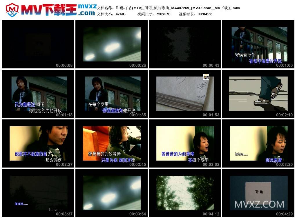 许巍-丁香(MTV)_国语_流行歌曲_MA407269